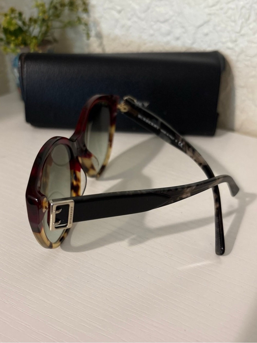 Burberry Women's Burgundy-to-Tortoise Gradient Sunglasses - Picture 3 of 10